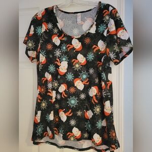 Lularoe Santa Classic Tee